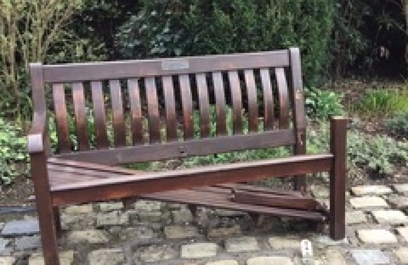 Damaged Whalley Bench