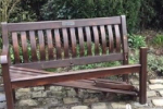 Broken Bench in Whalley